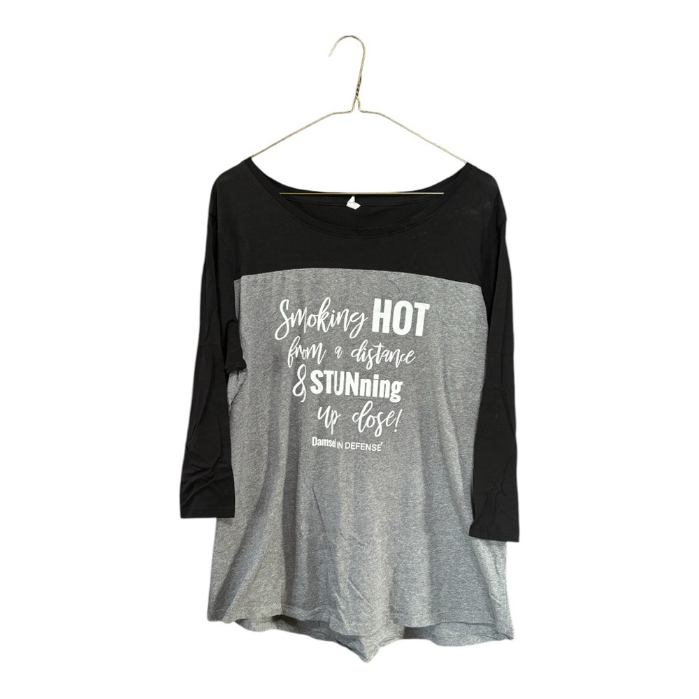 Black and Gray Graphic Tee